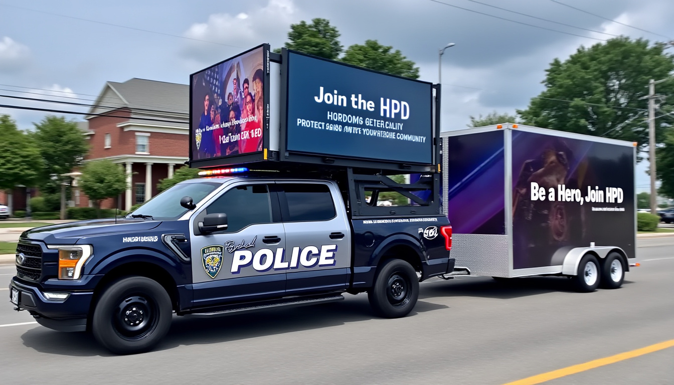 découvrez comment la police de harrisburg introduit un nouveau véhicule de recrutement pour attirer de nouveaux agents et renforcer son équipe face à la pénurie de personnel. informez-vous sur leurs efforts pour maintenir la sécurité de la communauté.