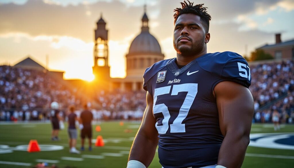 Maxwell Hiller, l’un des 100 meilleurs linemen offensifs, évoque son expérience à Penn State et ses projets de recrutement