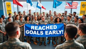 découvrez comment l'armée a réussi à atteindre son objectif de recrutement avec plusieurs mois d'avance, marquant un succès significatif dans ses campagnes. plongez dans les stratégies mises en place et les impacts sur le personnel militaire.